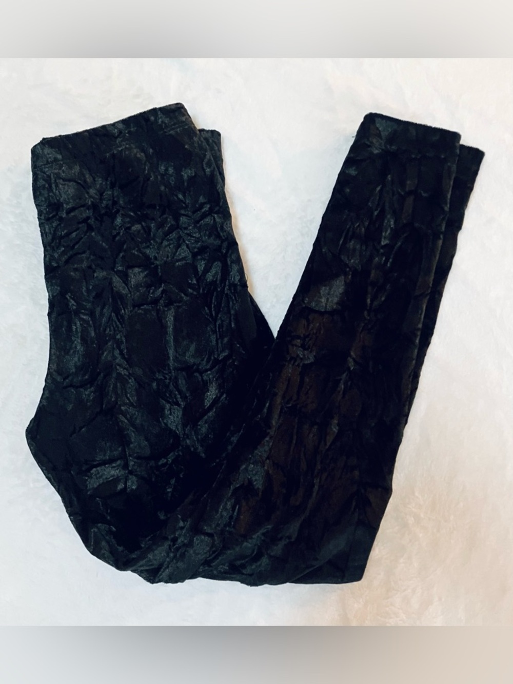 NWOT  Girls Velvety Derek Heart black Crimped leggings, 7:8 Bundle Deals!